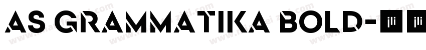 AS Grammatika Bold字体转换